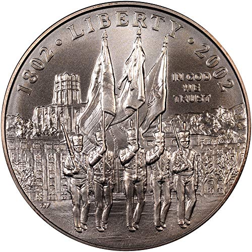 Vojna akademija za 2002. godinu za 14. godišnjica 2001. godišnjica prigodni srebrni dolar sjajan neobrađen divna američka minta