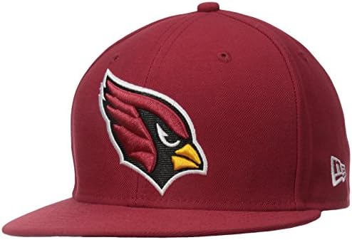 NFL Mens Arizona Cardinals On Field 5950 Cardinal Red game Cap by New Era