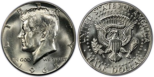 1965. P Kennedy Polu dolara 40% srebrni dokaz poput finisa iz posebne metvice seta Pola dolara neobično američka kovnica