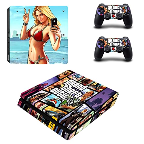 Za PS5 disk - Igra Grand GTA Theft i auto PS4 ili PS5 naljepnica za kožu za PlayStation 4 ili 5 konzola i kontrolera naljepnica Vinil