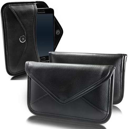 Boxwave Case kompatibilan sa Meizu M8 - Elite kožnom messenger torbicom, sintetičkim kožnim poklopcem za kovertu za kovertu za Meizu