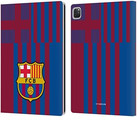 Dizajni za glavu Službeno licencirano FC Barcelona Home 2021/22 Crest Kit Kožna knjiga Novčanik Komunalni poklopac Kompatibilan sa