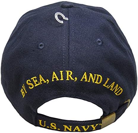 Trgovinski vjetrovi Sjedinjene Države Navy USN Sidro morskim zrakom i kopnenim tamnoplavim vezenim šeširom