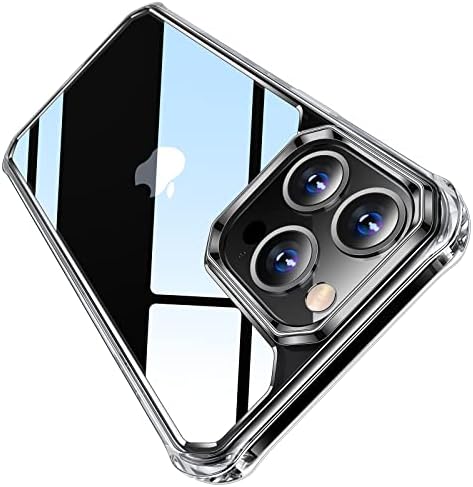 Vanmass Crystal Clear za iPhone 13 pro max futrola, [10x vojska pad zaštita] [anti-žuta] Slim Soft TPU silikonski udarni zaštitni