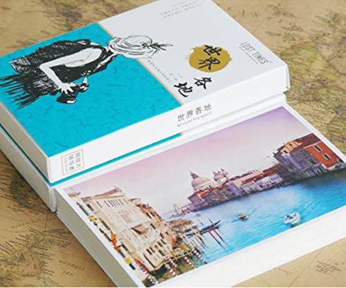 HOSTEESSCHOICE prelijepi set razglednica od 30 različitih paketa poštanskih kartica svjetske web stranice za putovanja, 4 x 6 inča,