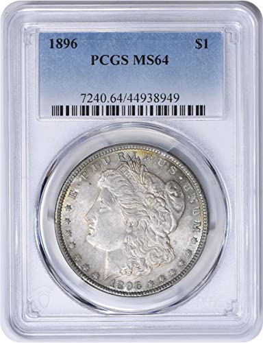 1896. P Morgan tonirani dolar PCGS MS64