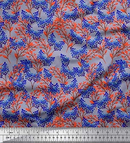 Soimoi pamučni dres tkanina lišće & amp ;Berries akvarel Print Fabric by the Yard 58 inch Wide