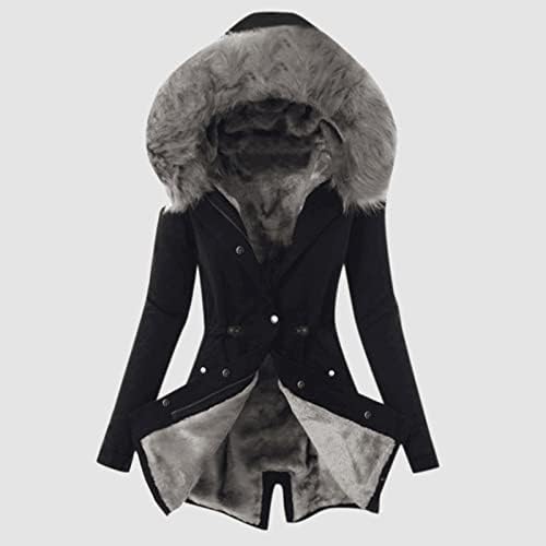 Kaputi za žene zima, plus veličine runa jakne s kapuljačom sa karijom sa kapuljačom Otvorene prednje reverske gorske odjeće