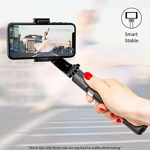 Poštanski broj kutije i montirajte kompatibilan sa Samsung W21 5G - Gimbal Selfiepod, Selfie Stick Extessible Video Gimbal stabilizator za Samsung W21 5G - Jet Black