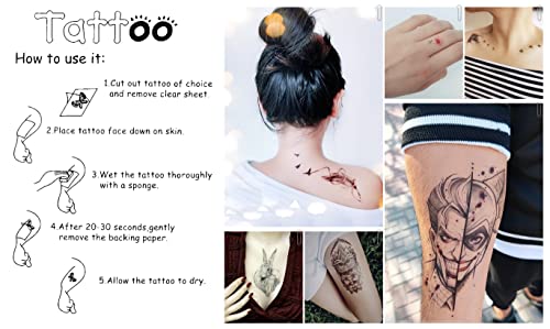 Prekrasan indijski lotos Hanna Privremene tetovaže Body Man Women Tattoo Naljepnica Umjetnost slikarstvo Dizajn dizajna Body vrat