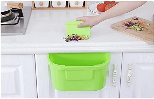 WXXGY kanta za smeće,kanta za smeće viseća kanta za smeće, mala zidna kanta za smeće,Kreativna cijev skrivenog skladišta, 1,0 galona ili manje,kanta za otpatke u tri boje / bijela