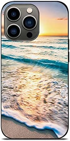 Kućište poklopca na plaži Ibiliu Kompatibilan sa iPhonea plažama Zlatni Sun telefon kompatibilan sa zaštitnim futrolom iPhone 13 Pro 6,1 inča