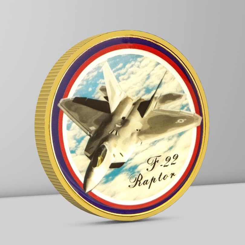 F22 Fighter Medal Vojna značka Retro Challenge Coin Vojno ukrašavanje poklona za poklon