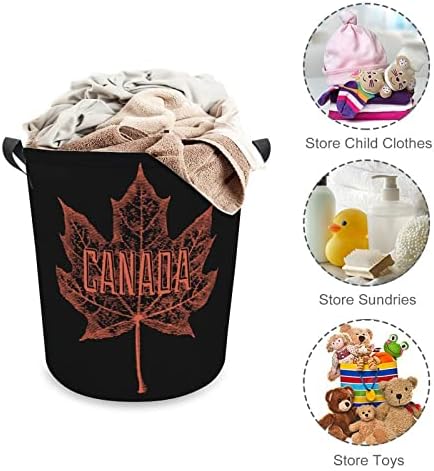 Kanadska korpa za veš sa javorovim listom torba za veš kanta za pranje torba za skladištenje sklopiva visoka sa ručkama