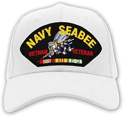 PATCHTOWN US Mornary Seabee - Vijetnamski veteranski šešir / ballcap Podesiva jedna veličina najviše odgovara