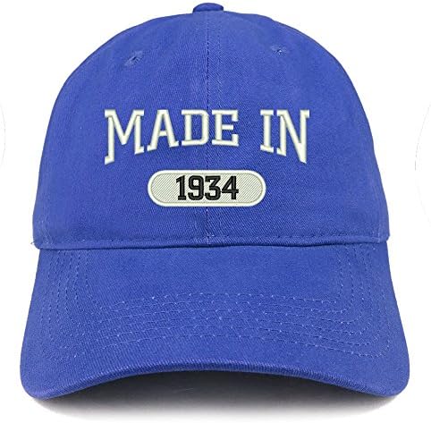 Trendy prodavnica odjeće napravljena 1934. vezena kapa od 89. rođendana od brušenog pamuka
