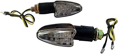 MotorToGo crni LED Žmigavci za motocikle bočni indikatori markera blinkeri kompatibilni za 2015 Suzuki GSXR1000