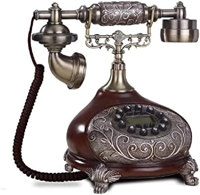 N / A Vintage Fiksni telefonski biranje fiksnog telefonskog biranja antiknog fiksnog telefona za uredski kućni hotel napravljen od