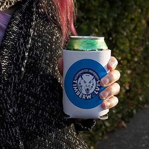 Sjeverni logotip Northwood University Can Courler - rukav za piće za rukav savlaiva izolator - držač izolirana pića