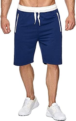 Muški atletski trening pamučne kratke hlače za teretanu kratak sa džepovima sa patentnim zatvaračem Atletski trkački trening Sports Jogger