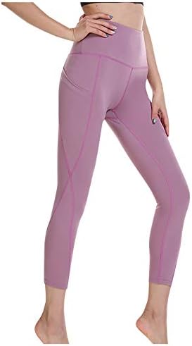 Udobne boje Odjeća Visoko struka ravno nogu Sport Yoga hlače Dukset za žene Hlače padaju dama sa džepovima nn