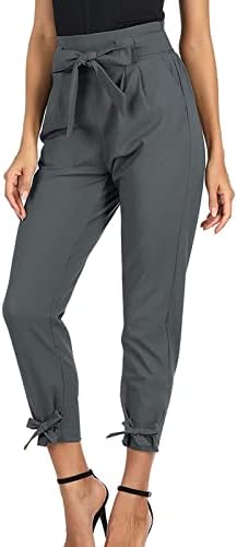 Teretne hlače Ženski visoki struk vezati sve utakmice Casual Corset ženske pantalone duge hlače