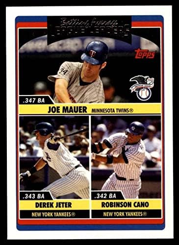 2006 Ljetnici za batting Joe Mauer / Derek Jeter / Robinson Cano Minnesota / New York / New York Blizanci / Yankees / Yankees Nm /