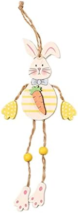 Easter Wood Bunny znak TOP Šareni jaja Desgin Usched Rabit Drveni ukrasi Prijavite se za kućni zidni prozor Viseći uskrsni ukrasi Religiozni Uskrsni ukrasi Zatvoreni drveni igrački Uskrs za