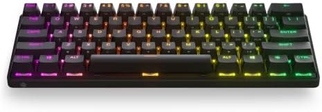 SteelSeries Apex Pro Mini bežična mehanička tastatura za igre-najbrža tastatura na svetu-podesivo aktiviranje – kompaktni 60% faktor