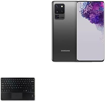 BoxWave tastatura kompatibilna sa Samsung Galaxy S20 5G-SlimKeys Bluetooth tastatura sa Trackpadom, prenosiva Tastatura sa Trackpadom za Samsung Galaxy S20 5G-Jet Black