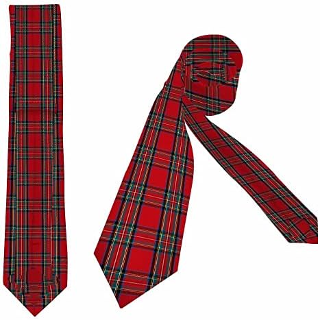 Yekiua karirana Muška kravata Tartan u škotskom stilu geometrijski praznični Festival smiješne kravate za muškarce formalna prilika