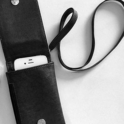 Tiger crno-bijeli telefon za životinje novčanik torbica viseći mobilni torbica crnog džepa