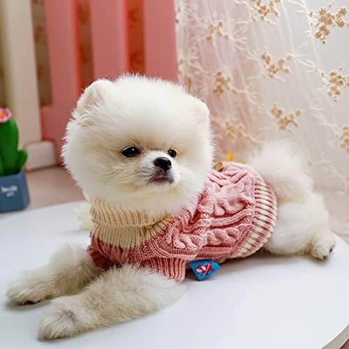 Walnuta Mali pas mačka pletena džemper džemper sa štenad Hoodie Winter Warm Odjeća za odjeću