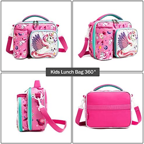 MOHCO torba za ručak za djecu izolovana torba za ručak za dječake i djevojčice sa podesivim remenom za rame i izdržljivom ručkom