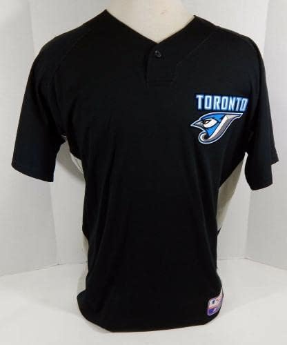 2008-10 Toronto Blue Jays 77 Igra Izdana Praksa batina Black Jersey ST 48 13 - Igra Polovni MLB dresovi