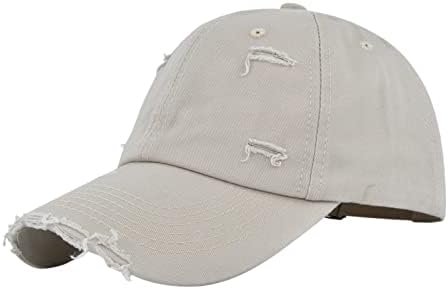 Atletika oprane i stare uništene šešire i ženske bejzbol šešire vrhunske kape Solid Boja Denim retro ljetna bejzbol kapa