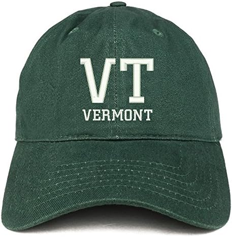 Trendy Odjeća VT Vermont State Acronymom Emsoided pamučni tata šešir