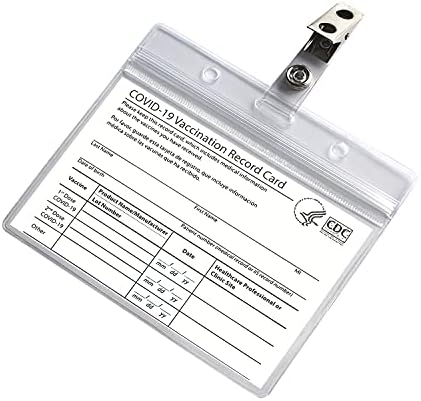 Padike CDC zaštitnik za vakcine vodootporan 4 X 3 držač za vakcine, plastični prozirni držač lične karte nazivne oznake držači znački