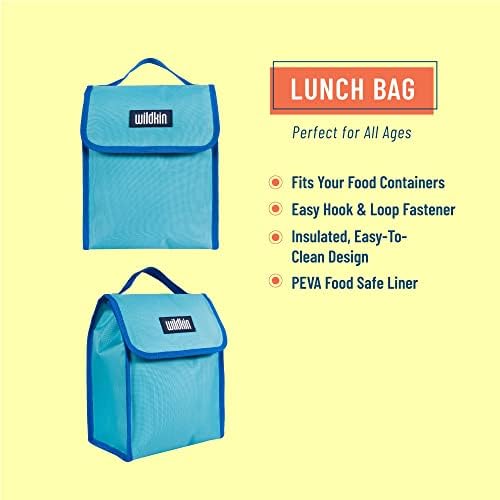 Wildkin dječje izolirane torbe za ručak za dječake i djevojke, torba za ručak za višekratnu upotrebu savršena je za vrtiću i predškolsku ustanu, idealne veličine za pakiranje vrućih ili hladnih grickalica za školu i torbe za ručak