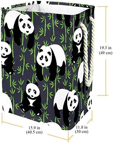 DEYYA Panda sive korpe za veš korpa visoka čvrsta sklopiva za odraslu decu Tinejdžeri dečaci Devojčice u spavaćim sobama kupatilo 19, 3x11, 8x15, 9 in/49x30x40, 5 cm