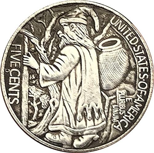 21mm Antikni novčić SAD Buffalo Shuhan Coin 1937D zanata 62Coin Kolekcionar kolekcije