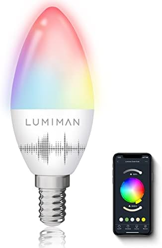 LUMIMAN Candelabra pametna sijalica E12 LED pametne sijalice WiFi RGB pametna svjetla za promjenu boje koja rade sa Alexa Google Home