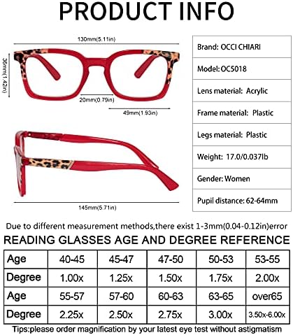 Occi CHIARI naočare za čitanje 2.50 kvadratnih čitača