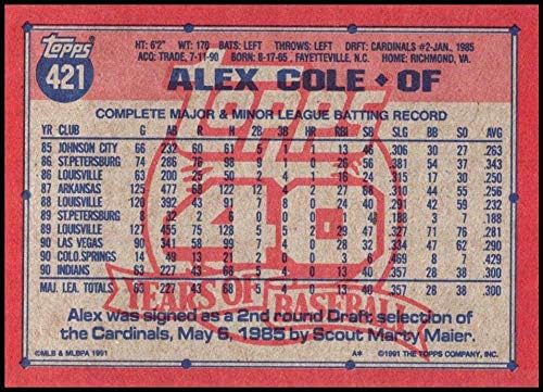 1991 FAPPS 421 Alex Cole