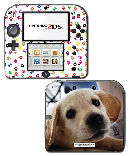 Slatki Zlatni Labrador Retriver Puppy Paws pas Video igra Vinyl Decal skin Sticker Cover za Nintendo 2DS sistemsku konzolu