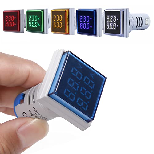 Dkardu Digitalni LED displej Indikator voltmetar ampermetar plavi AC 0-100A 60 - 500V LED digitalni Tester napona detektor struje