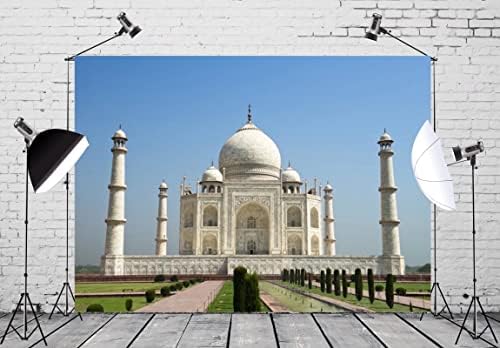 Loccor 12x10ft tkanina Taj Mahal pozadina turistička atrakcija slike Banner Indija orijentir fotografija pozadina Travel tapiserija rođendanske zabave dekoracije YouTube Videos Photo Booth rekviziti