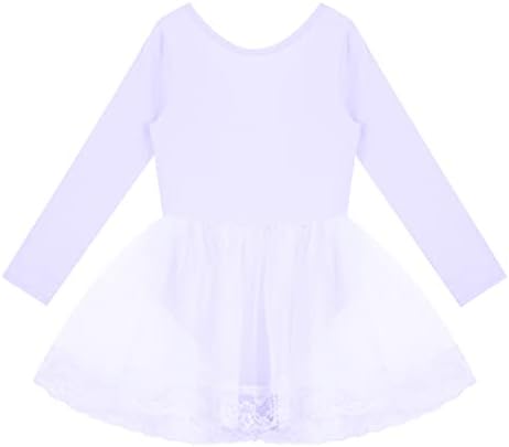 Aislor Girls Ballet Tutu haljina dugih rukava Gimnastika Skirted Leotard sa mrežama Tutu suknja Dancewear Ballerina Outfit