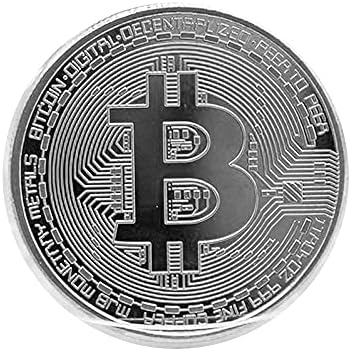 DFCyccfl Bitcoin Coin Suvenirni pokloni Coin poklon set Dajte poklon bt kovanica Metal Binding-1pcs-Silver_
