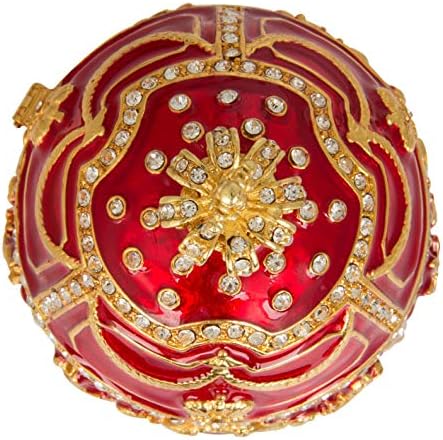 Qif Vintaga Faberge Jajenska replika sa šarke nakita nakita ručno oslikana kolekcionarska figurica Jedinstveni poklon Početna Dekor